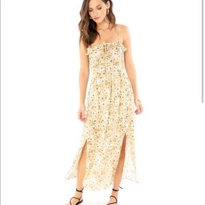 Saltwater Luxe golden floral dress